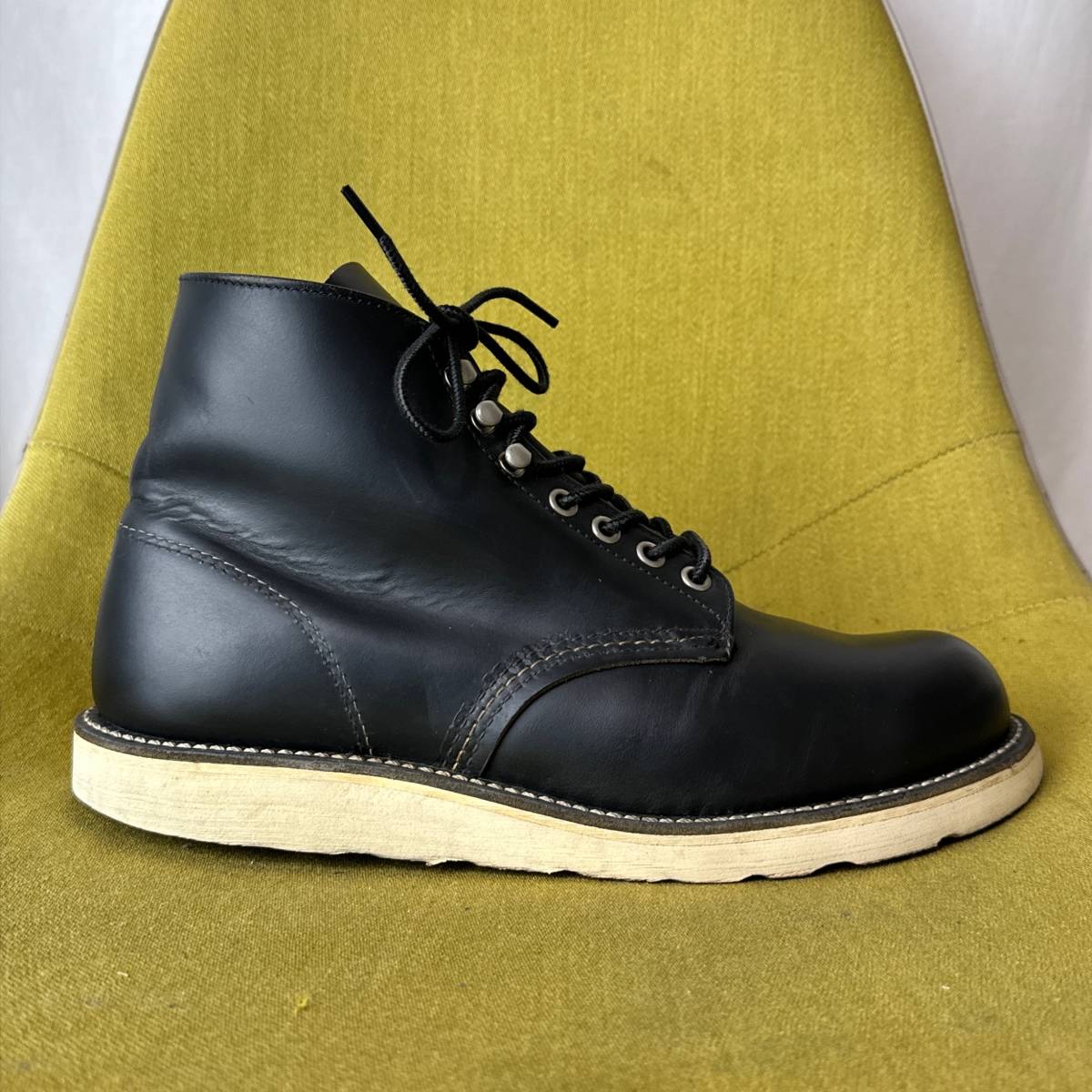 REDWING レッドウィング 8165 刺繍羽タグ 96年製 アイリッシュセッター 8.5 D USA製 26.5相当 レースアップブーツ レザーシューズ_画像7