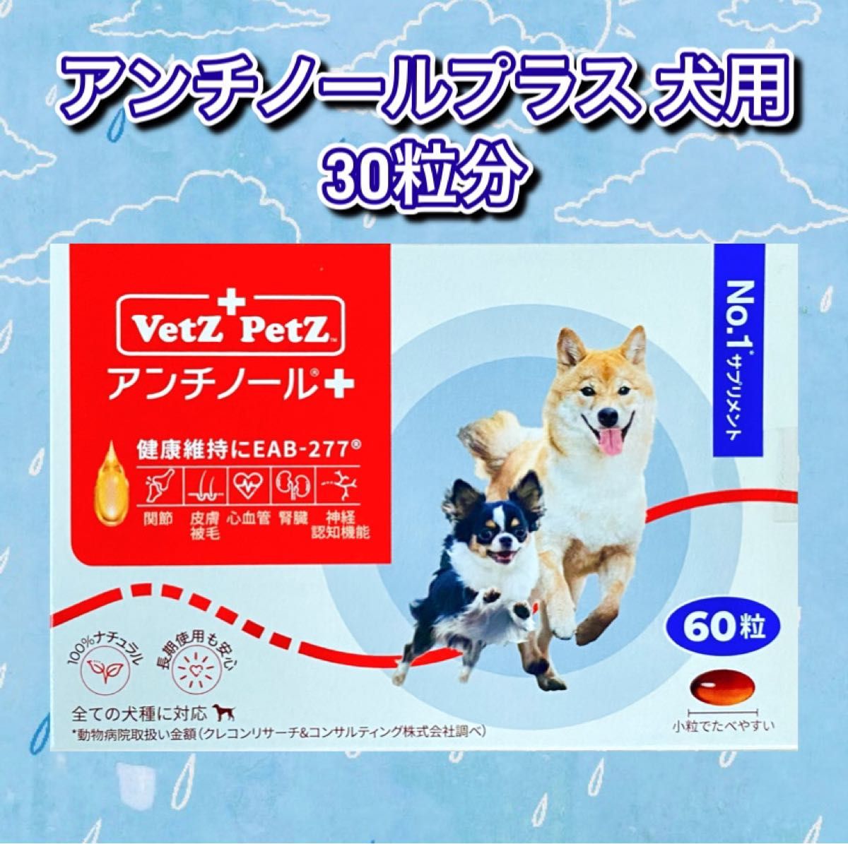 Vetz Petz アンチノール プラス 犬用 30粒｜PayPayフリマ