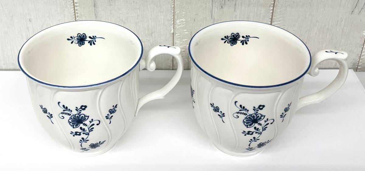 1970年代 ＊NORITAKE ノリタケ CRAFTONE クラフトワン 小花柄 オーブン可 コーヒーカップ ティーカップ マグカップ ペア 2客 アンティーク_画像2