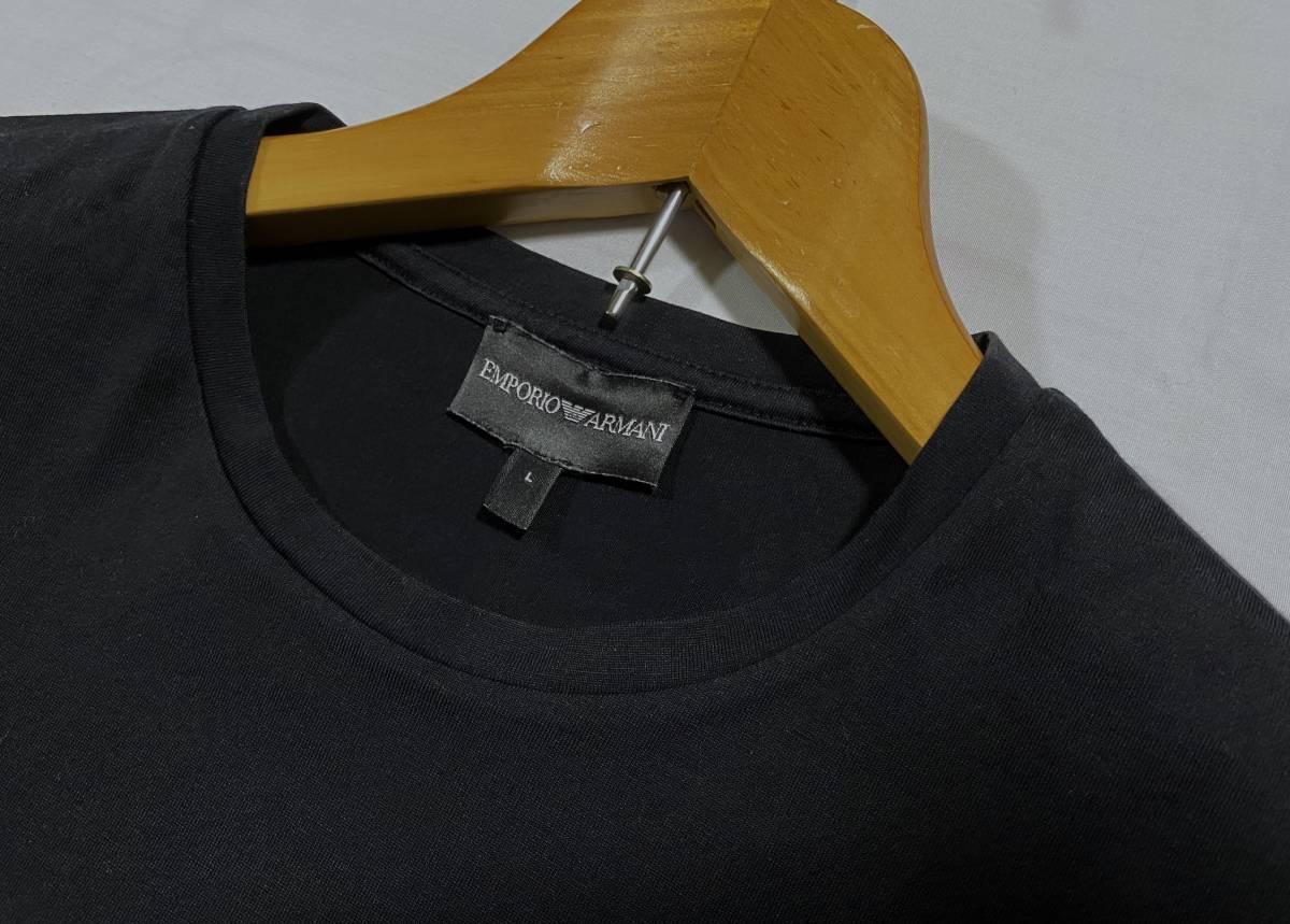★EMPORIO ARMANI エンポリオアルマーニ 半袖Tシャツ 黒★サイズ L★の画像3