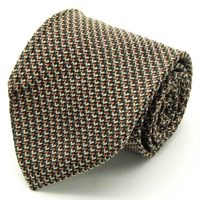  I m Pro duct brand necktie panel pattern check pattern silk made in Japan men's gray im product