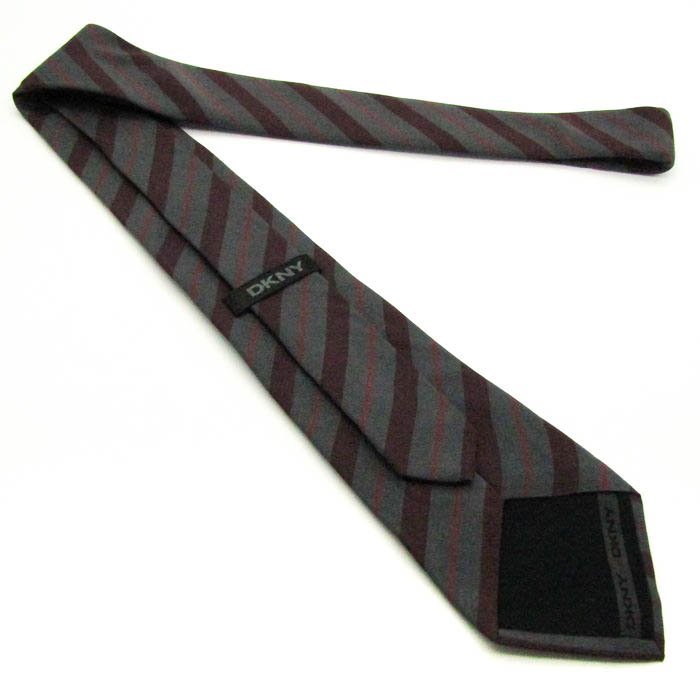  Donna Karan бренд галстук полоса рисунок reji men taru шелк Италия производства мужской серый Donna Karan