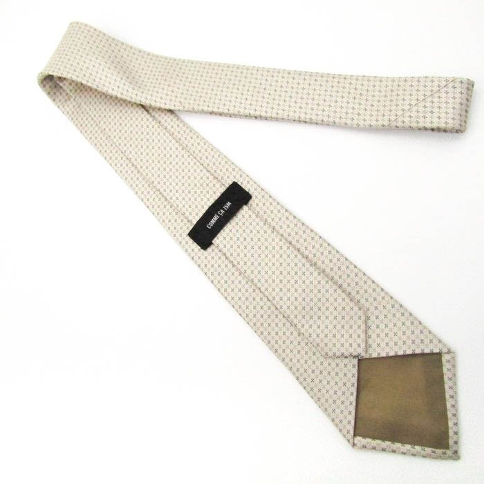  Comme Ca Ism brand necktie silk fine pattern pattern total pattern men's white COMME CA ISM