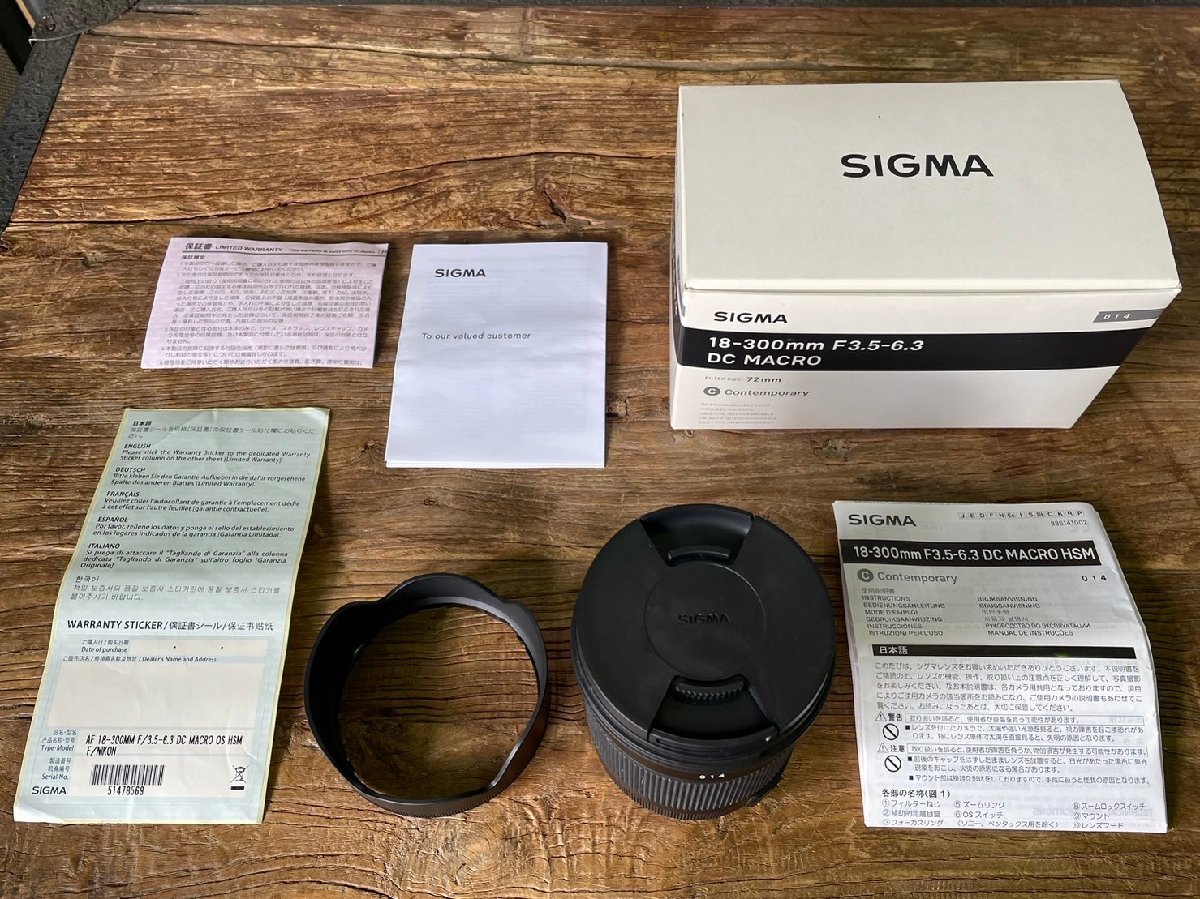 輝い F3.5-6.3 18-300mm シグマ Sigma DC 482 展示品/動作未チェック品