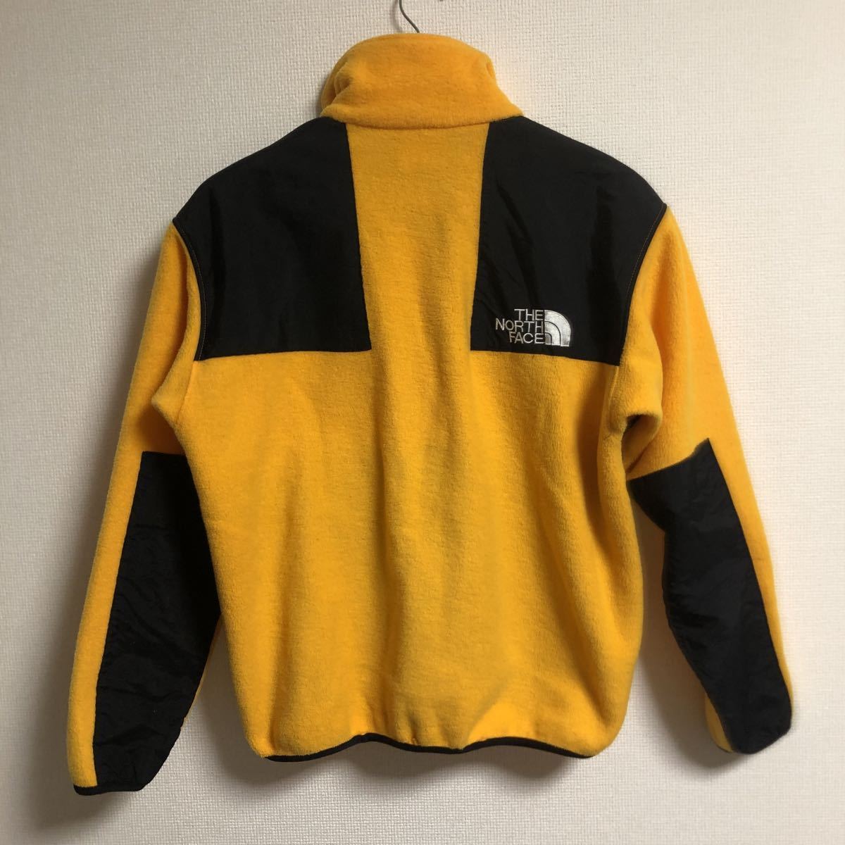 【古着】90s ビンテージ　THE NORTH FACE ザノースフェイス　ハーフジップ フリース ARMADILLA （アルマディア）　イエロー　 デナリ　レア