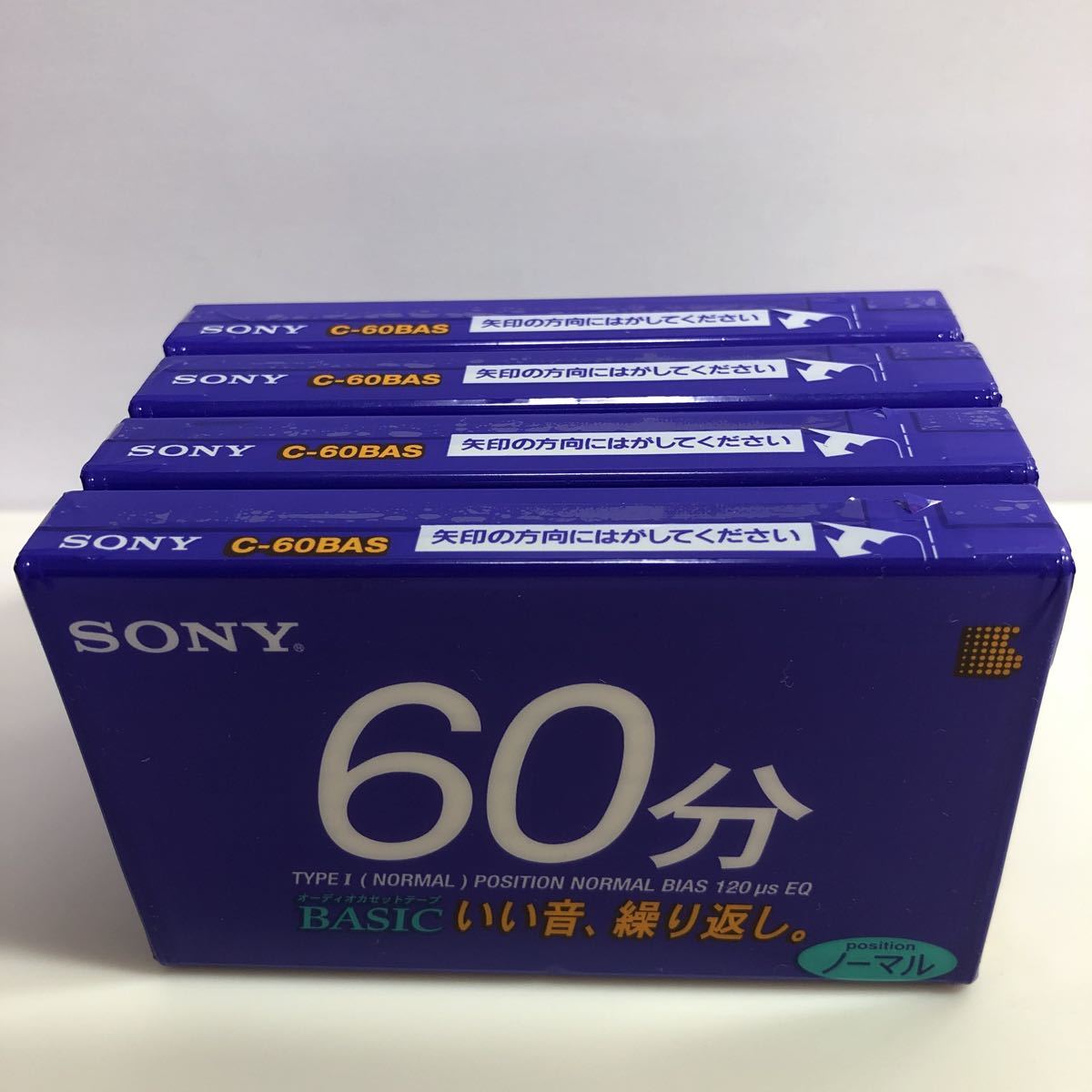 カセットテープ ノーマルポジションSONY BASIC 60分 4本｜Yahoo!フリマ