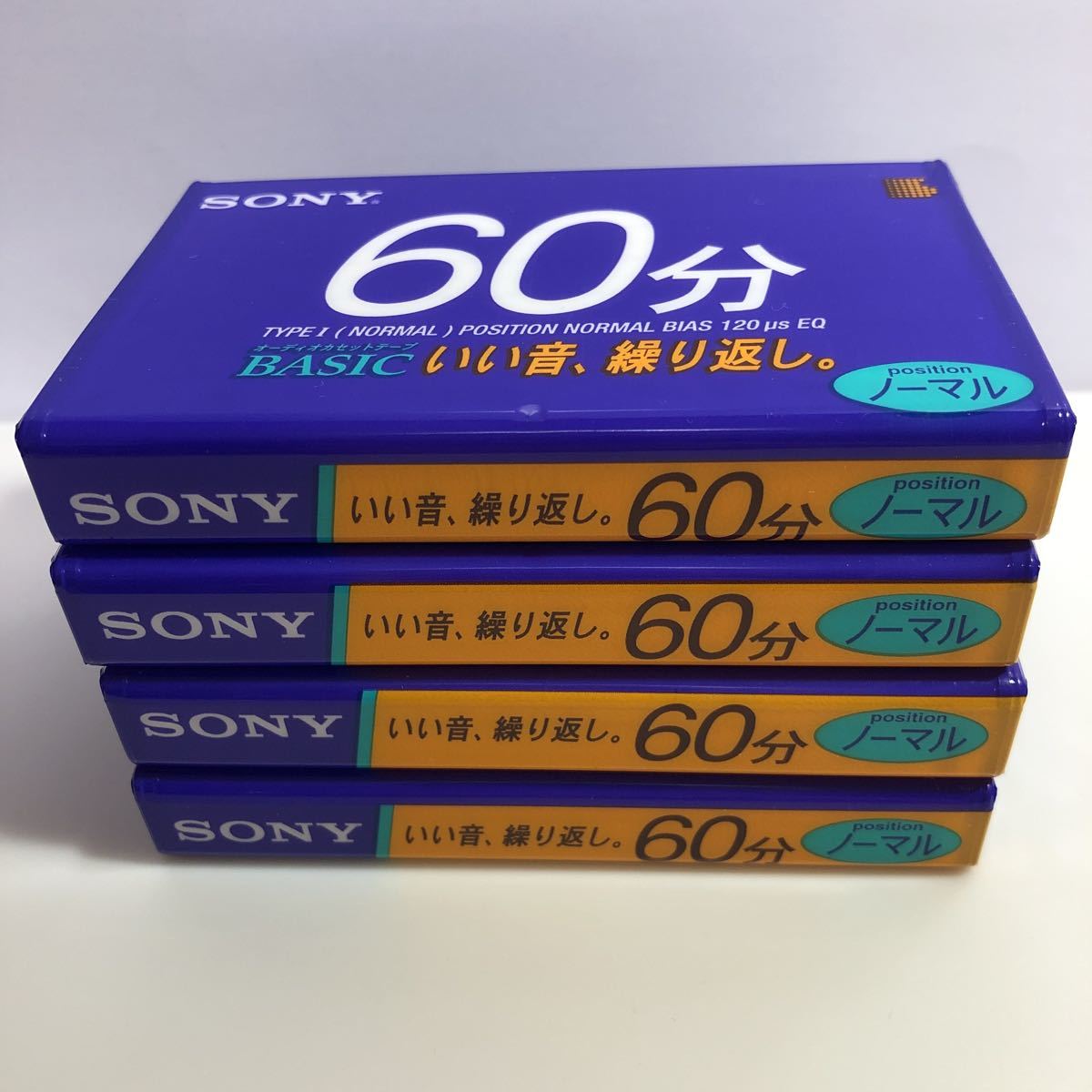 カセットテープ ノーマルポジションSONY BASIC 60分 4本｜Yahoo!フリマ