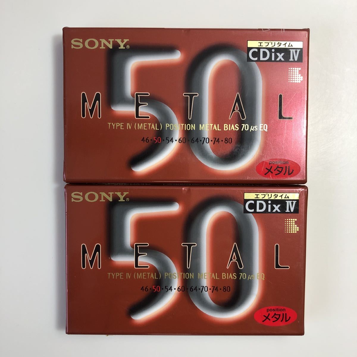 カセットテープ メタル テープSONY METAL CD ixⅣ 50分2本｜PayPayフリマ