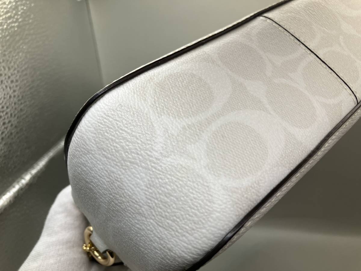 COACH コーチ ショルダーバッグ ミニ セレナ シグネチャー レザー　15346_画像7