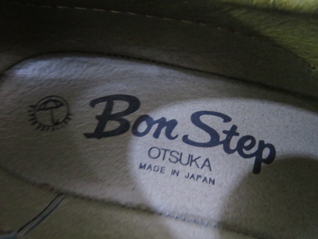 ☆未使用 新品 幅広 Bon Step OTSUKA ボンステップ レザースリッポン ローファーシューズ ビジネスシューズ 天然皮革 ブラウン 24cm 4E☆_画像6