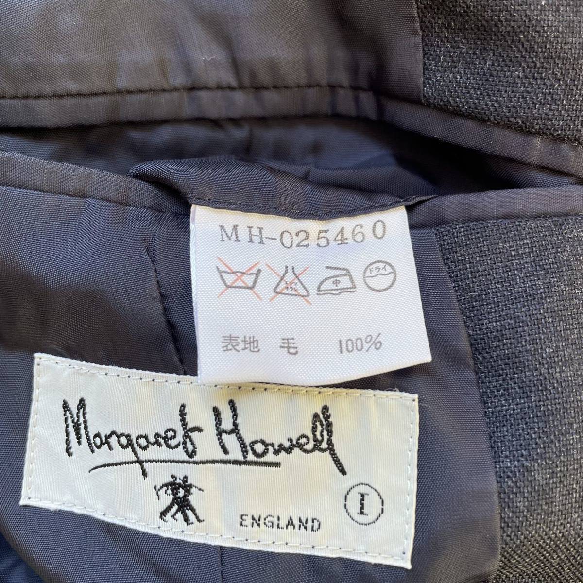 ★Margaret Howell マーガレットハウエル★ジャケット テーラード トップス 上着 3B 夏用 サマー 通気性 日本製 ネイビー サイズ1 /TT6640_画像8