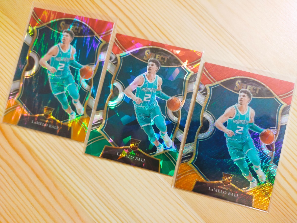 3枚 Lamelo Ball NBA Panini カード まとめ売り a ラメロボール パニーニ Card Basketball バスケットボール Rookie