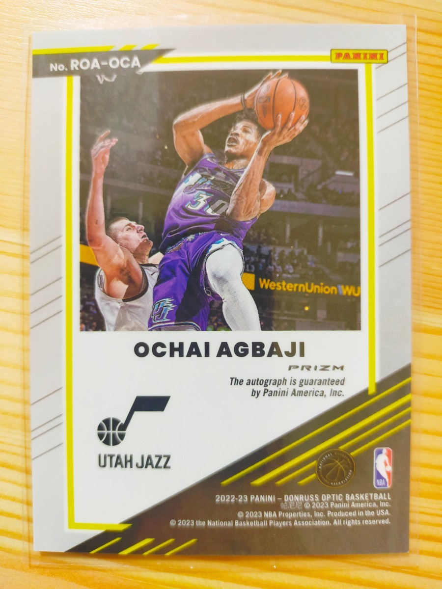 Ochai Agbaji NBA Panini RC DO 直筆サイン カード オチャイアバジ パニーニ ルーキー Autograph Card  Basketball バスケットボール 超美品