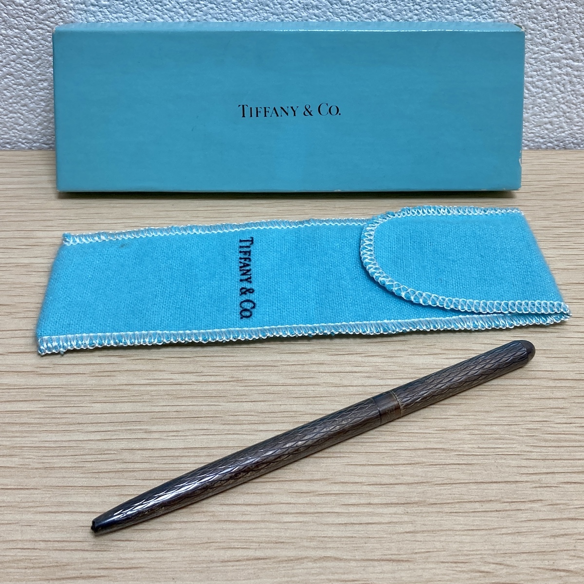 Tiffany & Co ボールペンSV925 箱付/ ティファニーSTERLING SILVER 
