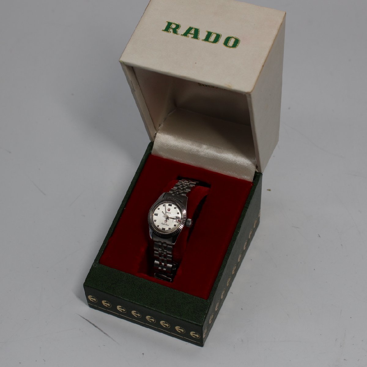 憧れ ラドー RADO レディース 3針 手巻き 腕時計 カレンダー 稼働品 箱