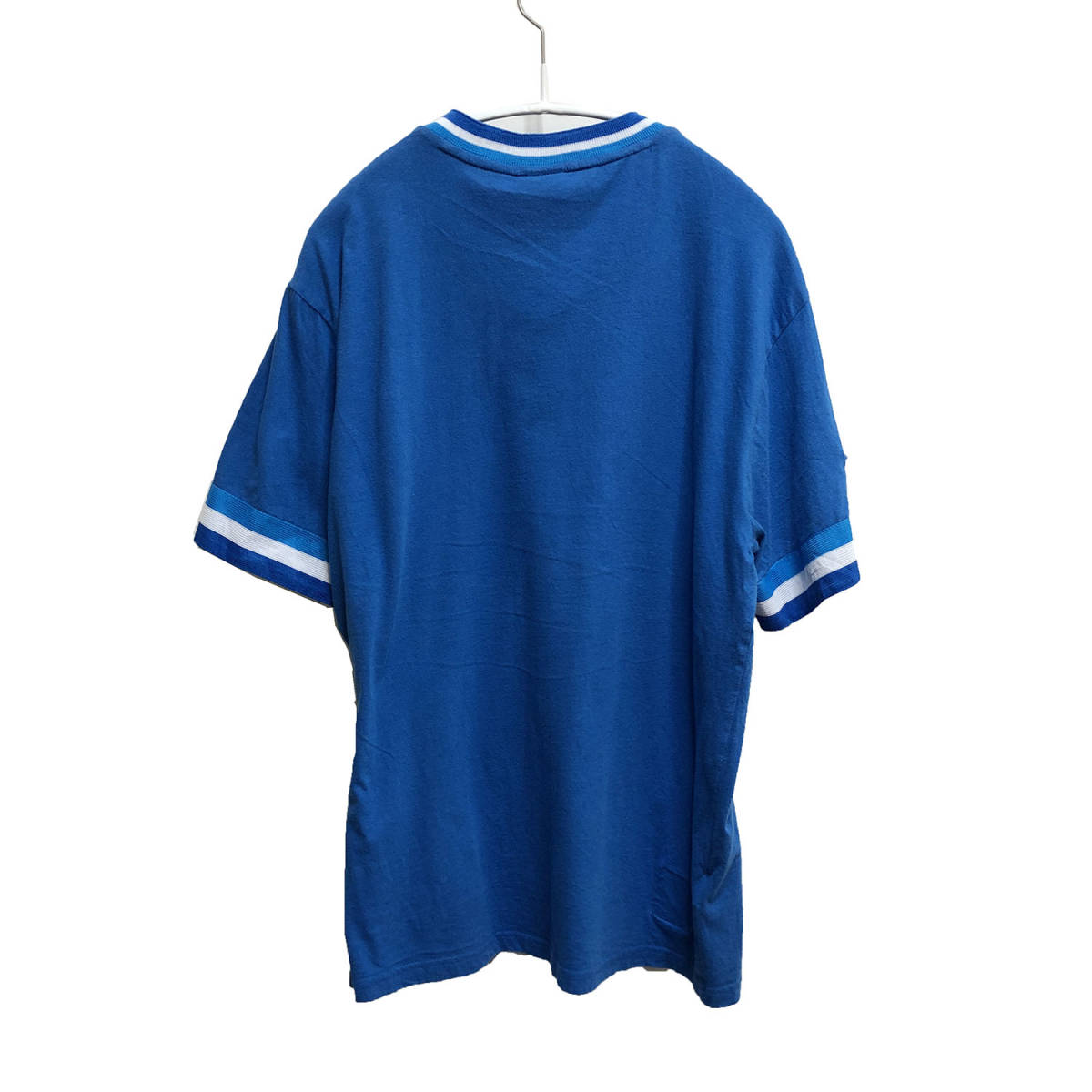 USA 古着 半袖 Tシャツ Mitchell & Ness ブルー 青 メンズM MLB ブルージェイズ ベースボール 古着卸 激安 BA1267_画像2