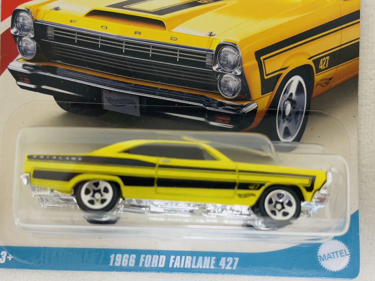 新品★Hot Wheels 2023 トイザらス限定 AMERICAN STEEL 1966 FORD FAIRLANE 427 #1/8 ★ホットウィール HW '66 フォード レーンの画像2