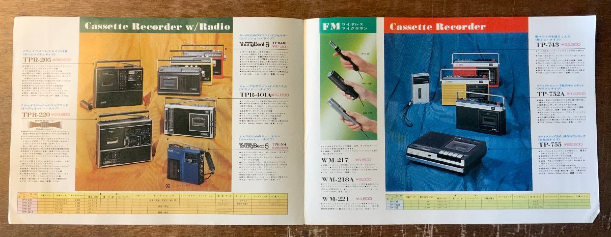RR-5174 ■送料込■ AIWA カセットレコーダ ラジカセ 音響機器 写真 冊子 カタログ パンフレット 広告 案内 アイワ 印刷物/くKAら_画像2