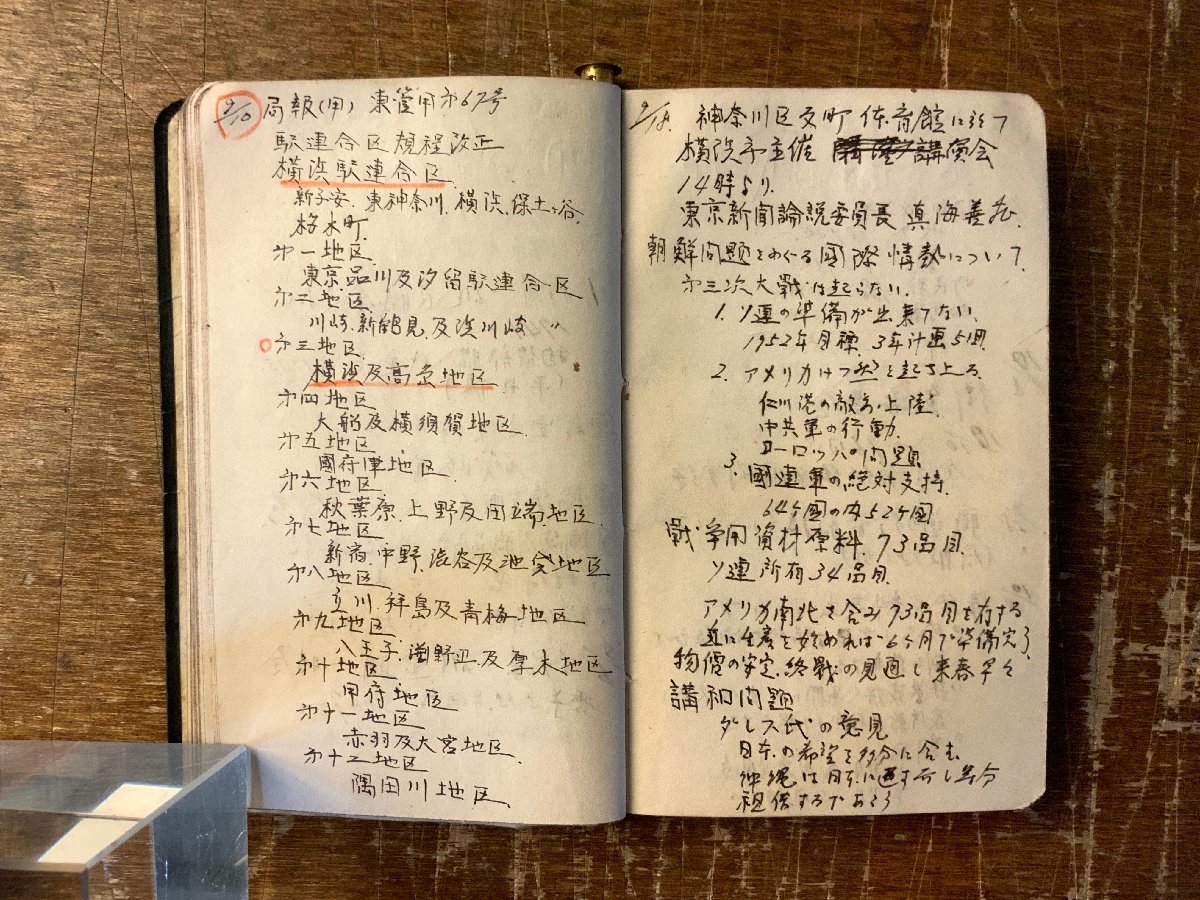 RR-4914 ■送料込■ 職員手帳 新橋管理部 新子安 鉄道 路線図 証明書 手帳 メモ 身分証明 携帯 名刺 昭和25年 印刷物 ●書込み有/くKAらの画像9