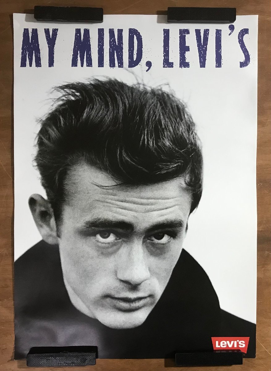 KK-6416 ■送料込■ ジェームズ・ディーン James Dean 俳優 映画俳優 LEVI'S リーバイス ジーンズ ポスター 印刷物 アンティーク/くMAら_画像1