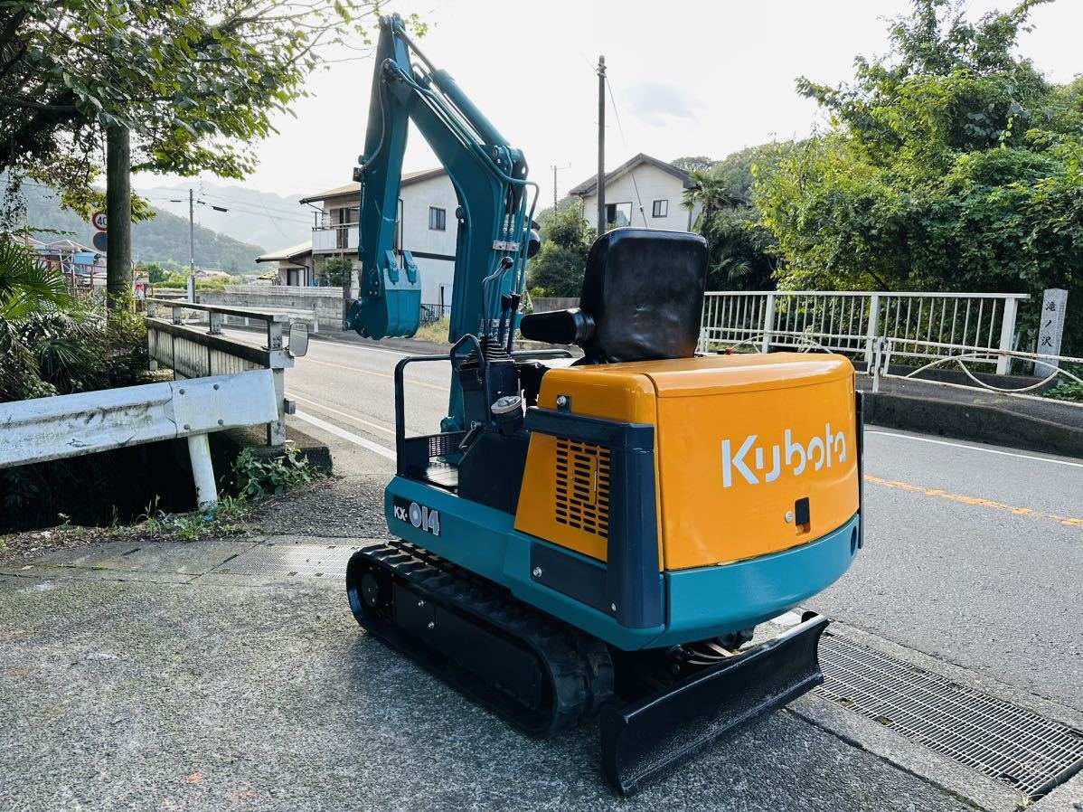 Kubota クボタ ミニユンボ 油圧ショベル KX-014 1.4 トンクラス/ 稼働時間:1812 配管付き_画像7