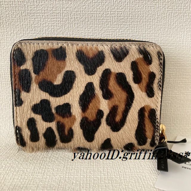 即決★MAISON DE REEFUR*メゾンドリーファー*レオパード Short Wallet ミニ財布 コインケース カードケース 新品未使用 ハラコ *梨花*_画像3