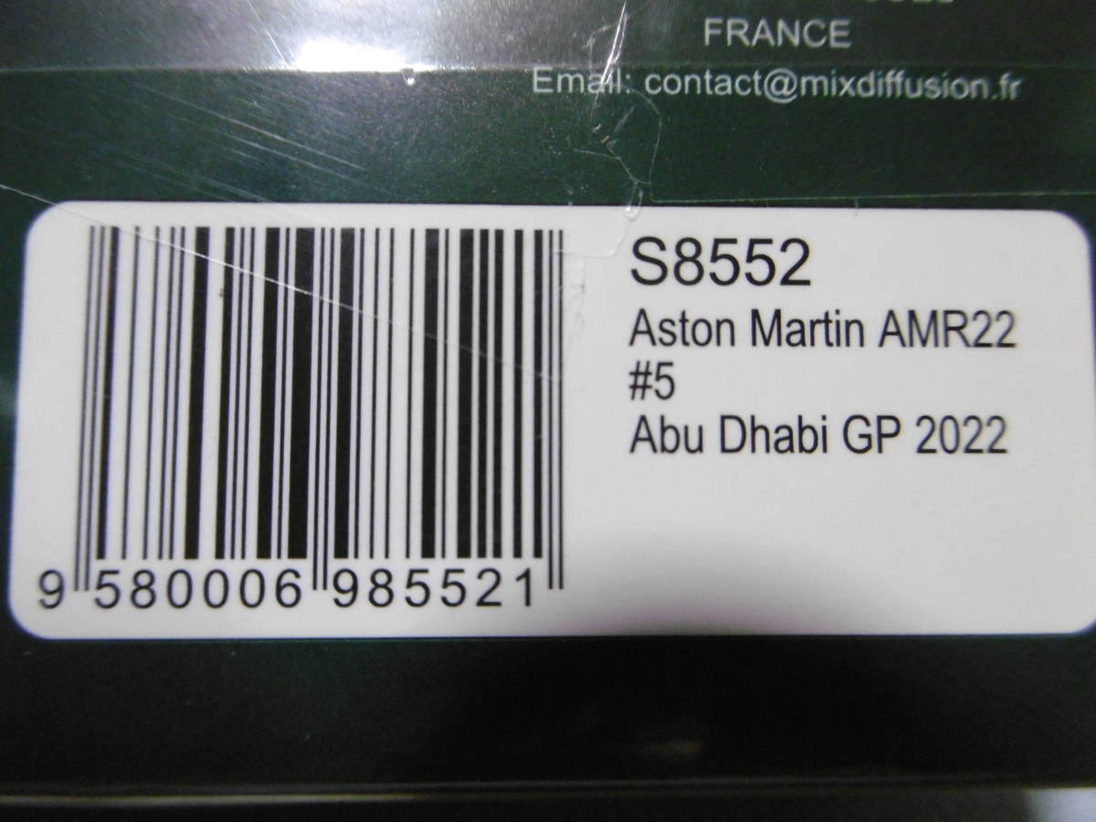 未開封新品 スパーク 1/43 Aston Martin AMR22 ABU Dhabi GP 2022 #5 Sebastian Vettel ラストレース_画像7