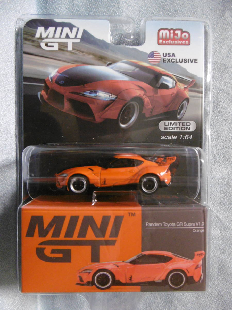 未開封新品 MINI GT 294 mijo Exclusives Pandem Toyota GR Supra V1.0 Orange_画像1