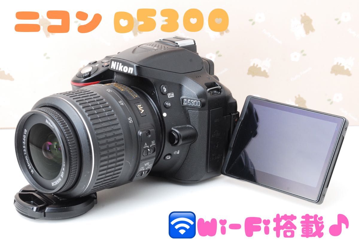 Nikon D5300 標準レンズキット スマホ転送 高性能デジタル一眼レフ