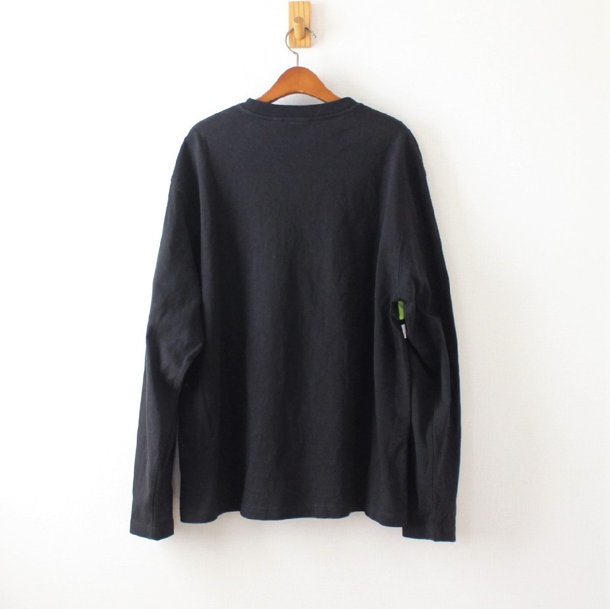 stussy Stussy long sleeve T shirt COLOR BLOCK L/S CREW made in China black M (w-1321019)