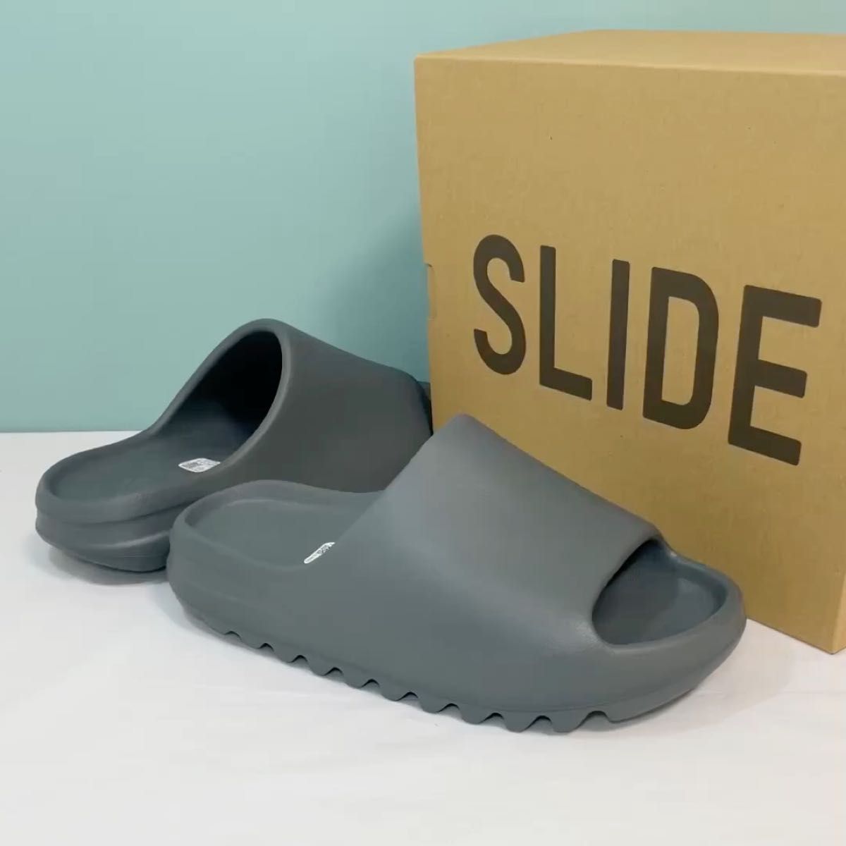 28 5cm】adidas YEEZY Slide "Slate Marine"｜PayPayフリマ