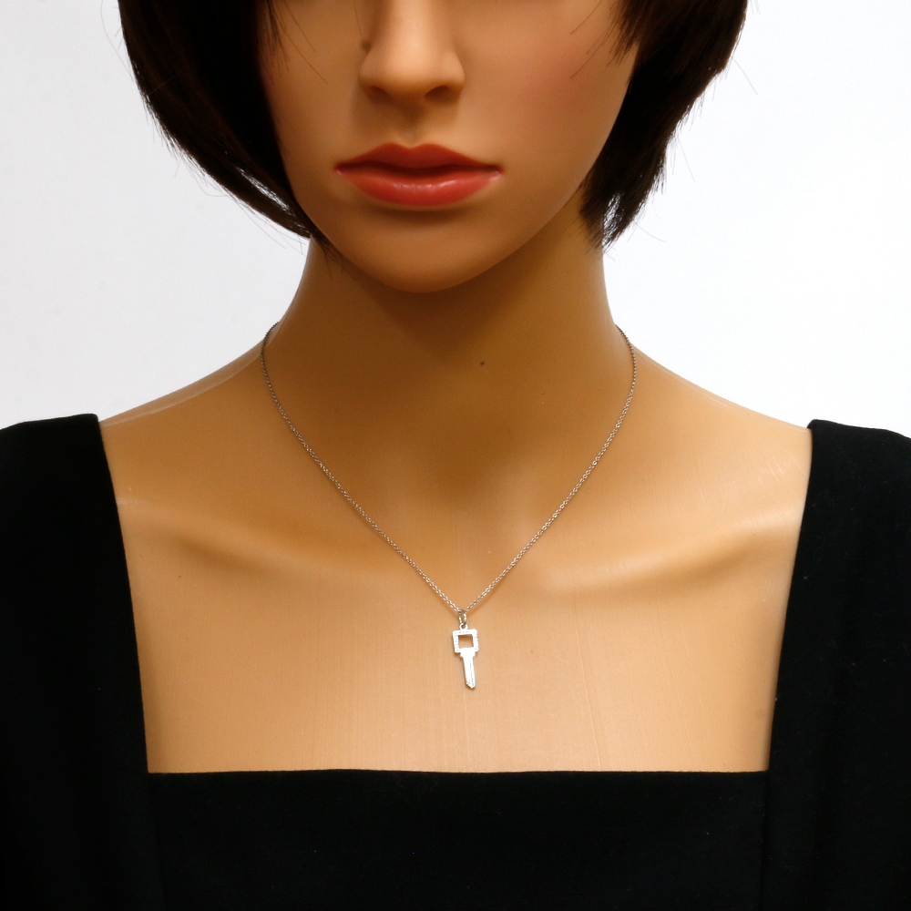 新しいエルメス 鍵 TIFFANY&Co. ティファニー モダンキー 美品 中古