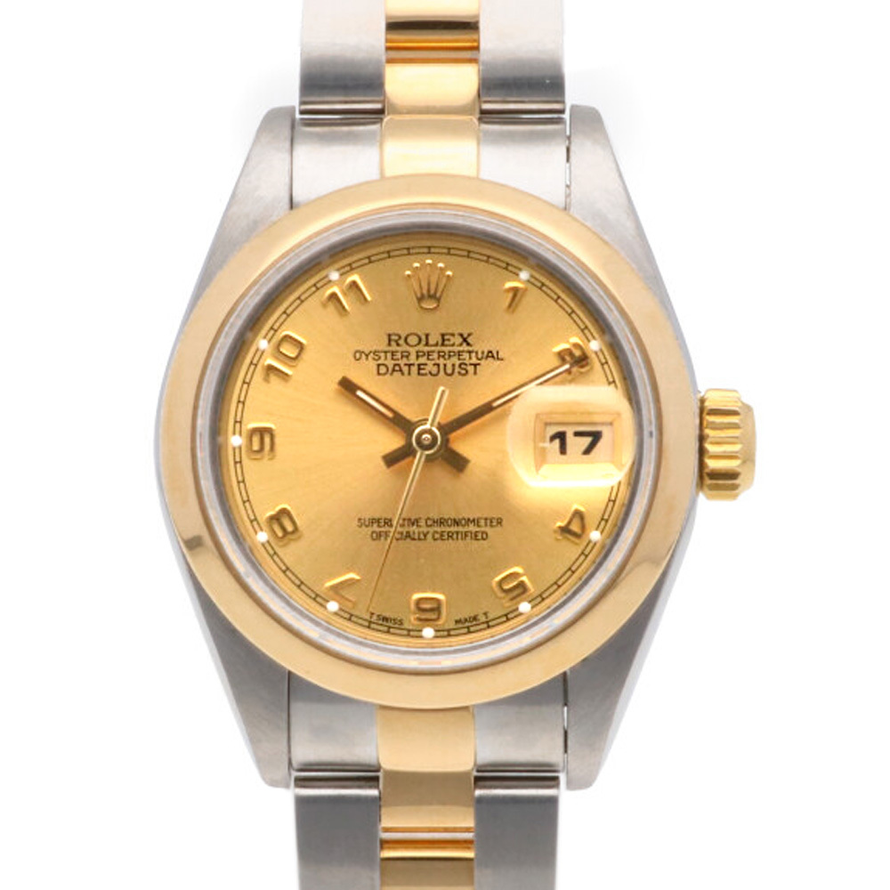 ロレックス ROLEX デイトジャスト オイスターパーペチュアル 腕時計 ステンレススチール 69163 レディース 中古 美品
