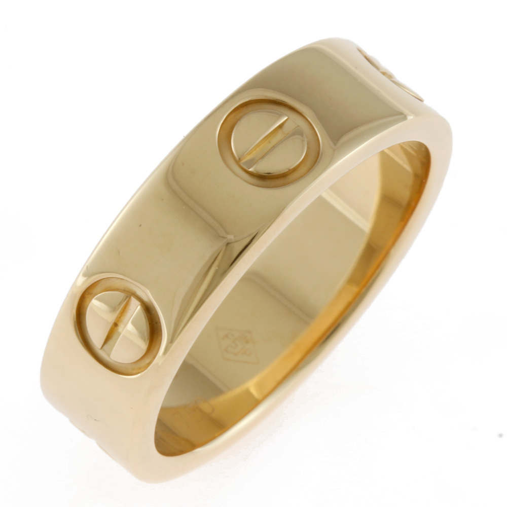 直送商品 YG K18 カルティエ Cartier ミニ イエローゴールド #65 Ring