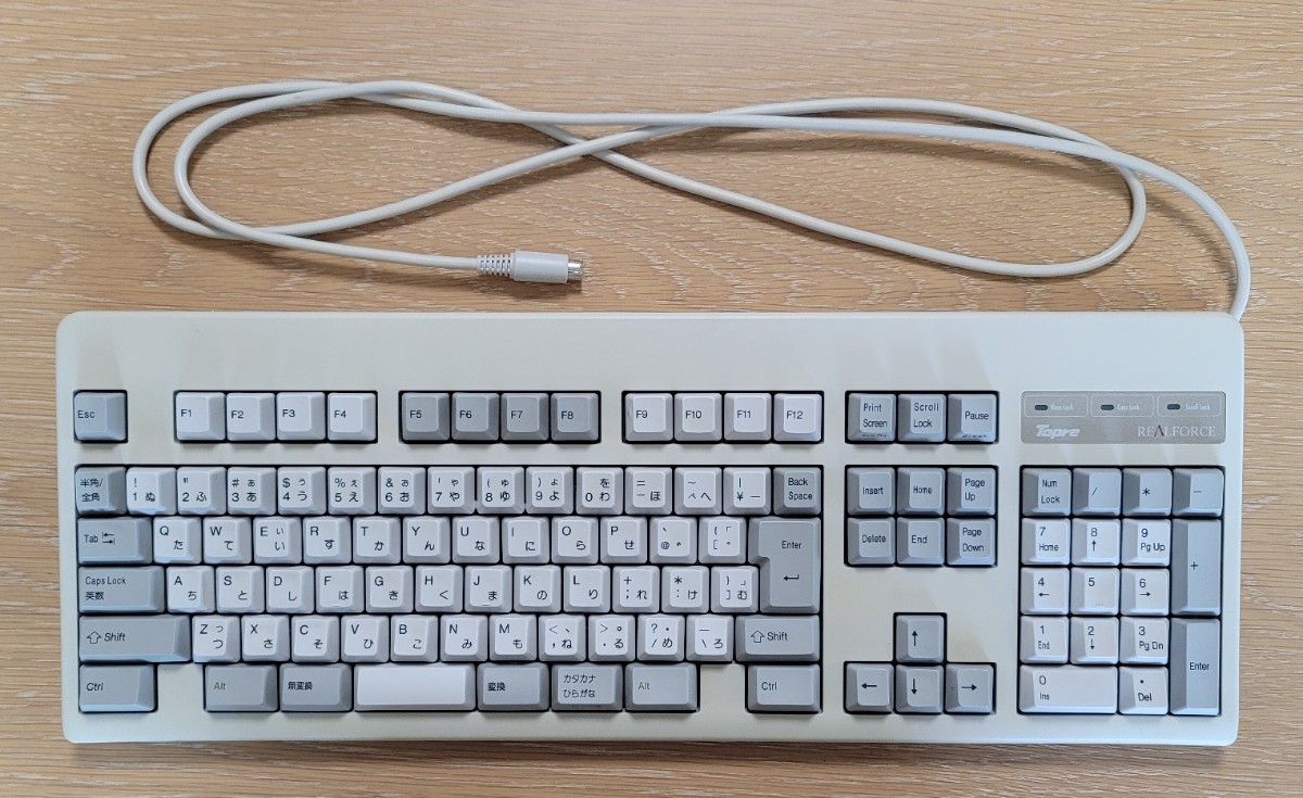 東プレ REALFORCE 106 LA0100 PS/2 日本語配列 変過重_画像1