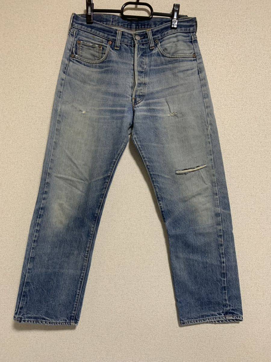 超新作】 赤耳 W31 66前期 e 501 LEVI'S 76年製 6刻印 80's 大戦