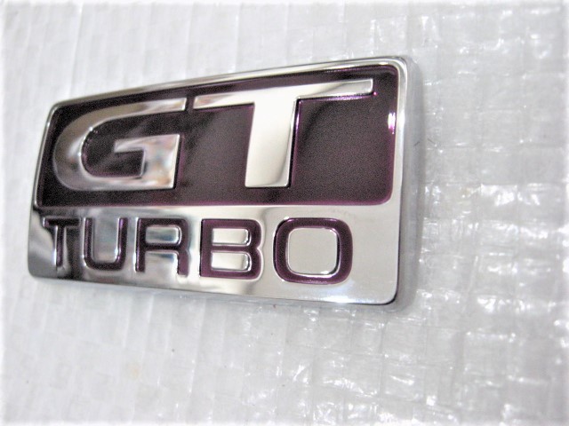 ★希少 GTタ-ボ GT TURBO 日産 アベニール サリュー? SW10? NISSAN 新品 ロゴ リア エンブレム 1点 旧車_画像4