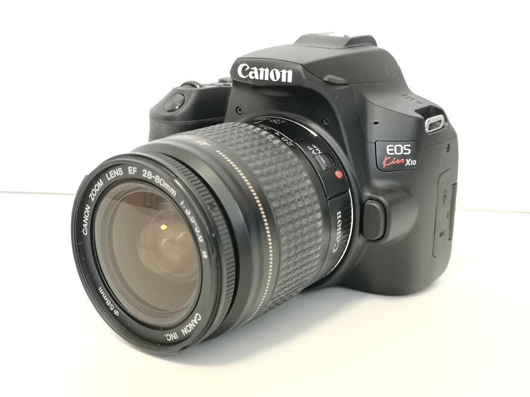 【美品・ボディ新品】 Canon Kiss EOS X10 標準 望遠 単焦点 トリプルレンズ セット ／ EF 50㎜ 1:1.8 II / EF 28-80㎜ / EF 80-200㎜_画像4