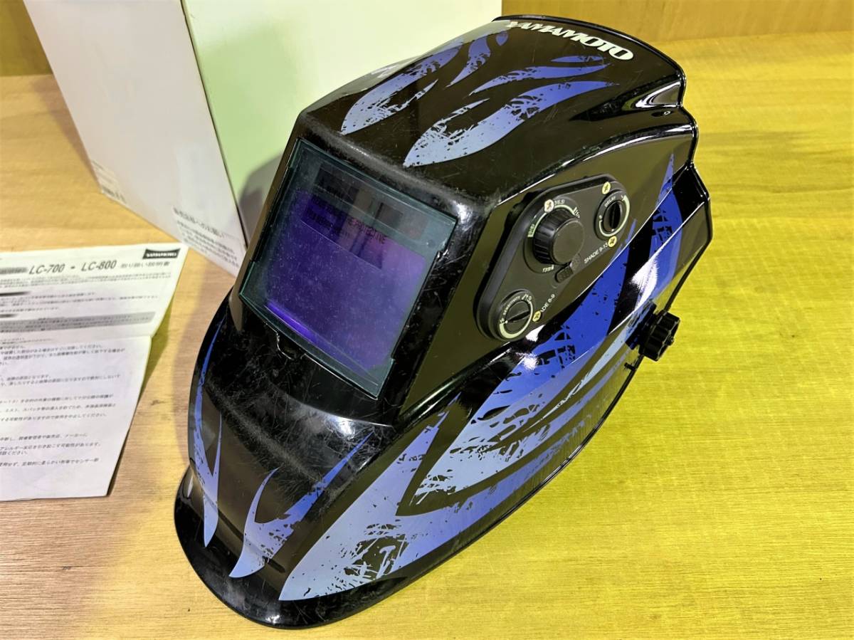 山本光学 液晶溶接面 LC-700 ヘッドギアタイプ 自動遮光面 中古品 難あり 手渡しOK 奈良大阪_画像2