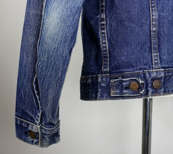 VINTAGE ヴィンテージ LEVI'S リーバイス BIGE Gジャン デニム ジャケット 38 4th 不均等V USA製 b7047_画像4