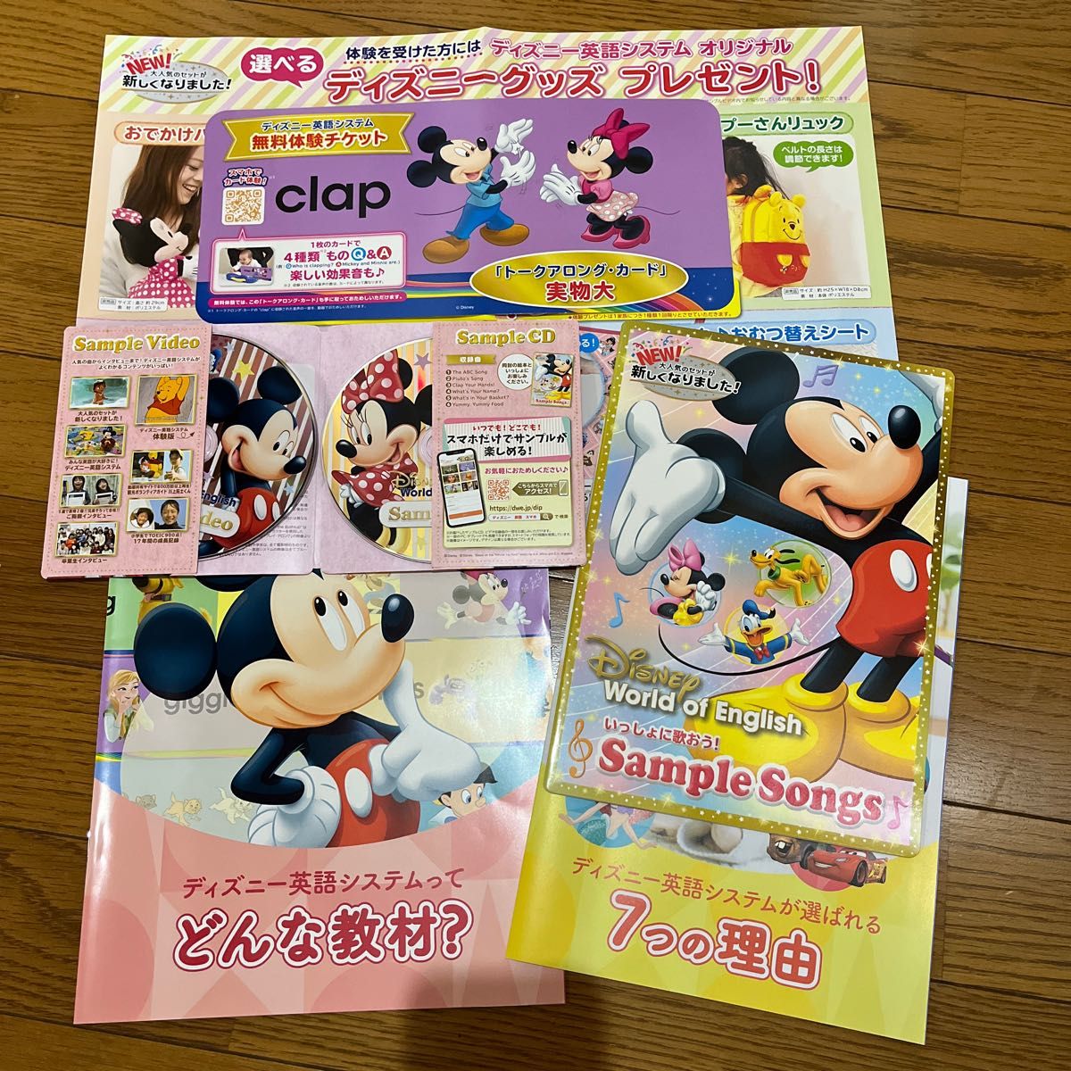 ディズニー　ワールド　オブ　イングリッシュ　Disney World of English サンプルブック　サンプルCD.DVD