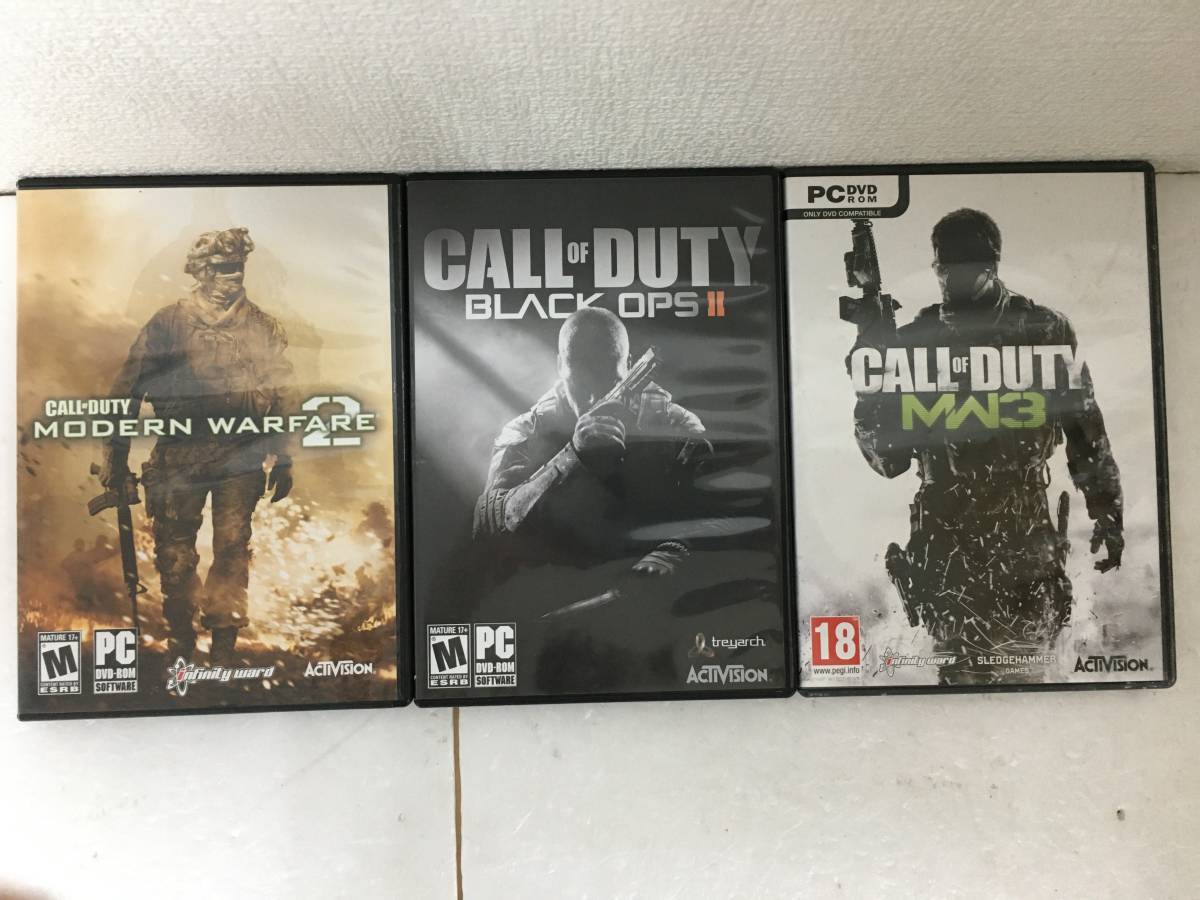 ★☆E505 Windows 海外版 CALL OF DUTY コール オブ デューティ ブラックオプス モダン・ウォ-フェア2 モダン・ウォ-フェア3 3本セット☆★_画像1