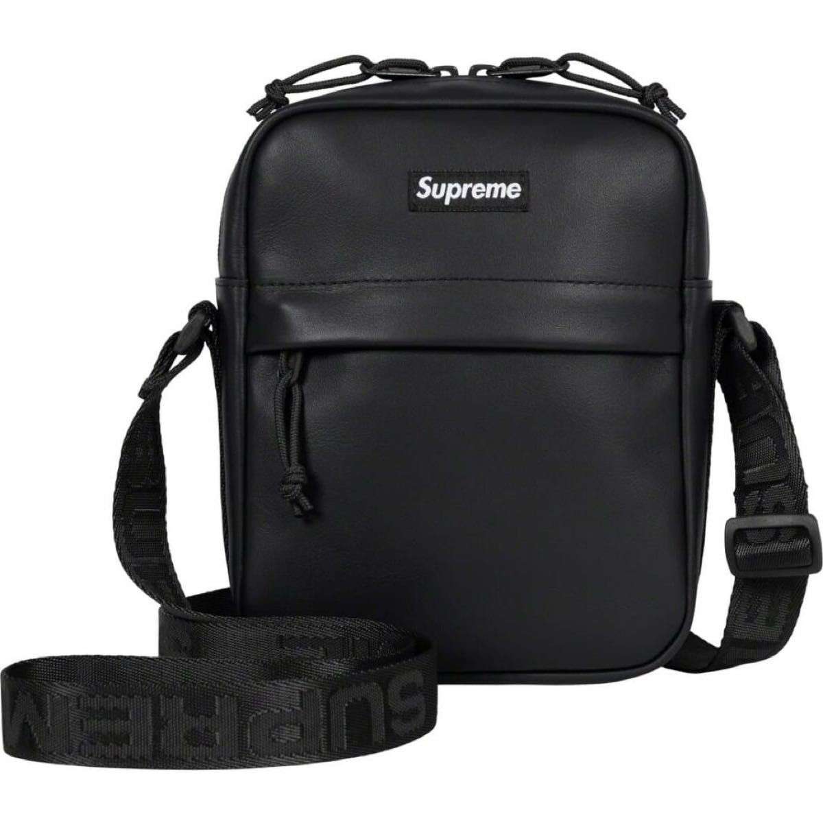 Supreme Leather Shoulder Bag BLACK シュプリームショルダーバッグ