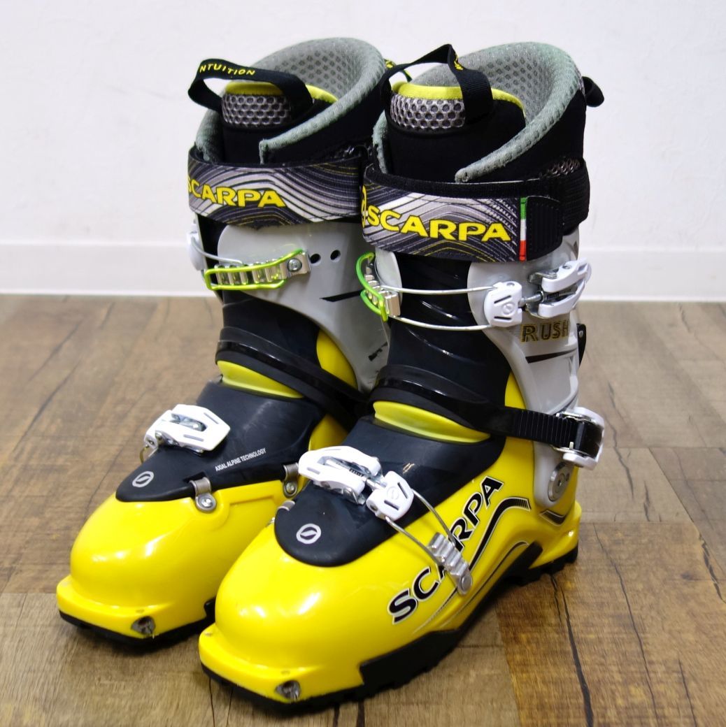スカルパ SCARPA スキー ブーツ RUSH ラッシュ 26.5cm TLT規格 テックビンディング 3バックル 山スキー BC アウトドア cg10mo-rk26y04012
