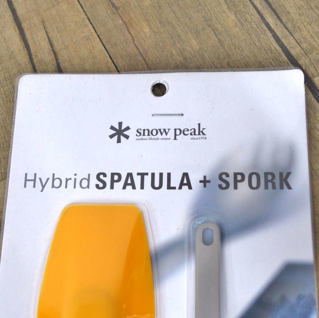 未使用 希少 日本未発売 スノーピーク snowpeak Hybrid SPATULA SPORK SCT-201 スパチュラスポークセット キャンプ 食器 cg10db-rk26y04169_画像3