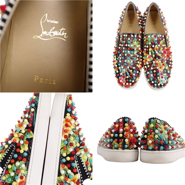 美品 クリスチャンルブタン Christian Louboutin スニーカー スリッポン スタッズ シューズ 靴 メンズ 42 1/2 cg10ms-rm05e25821_画像9