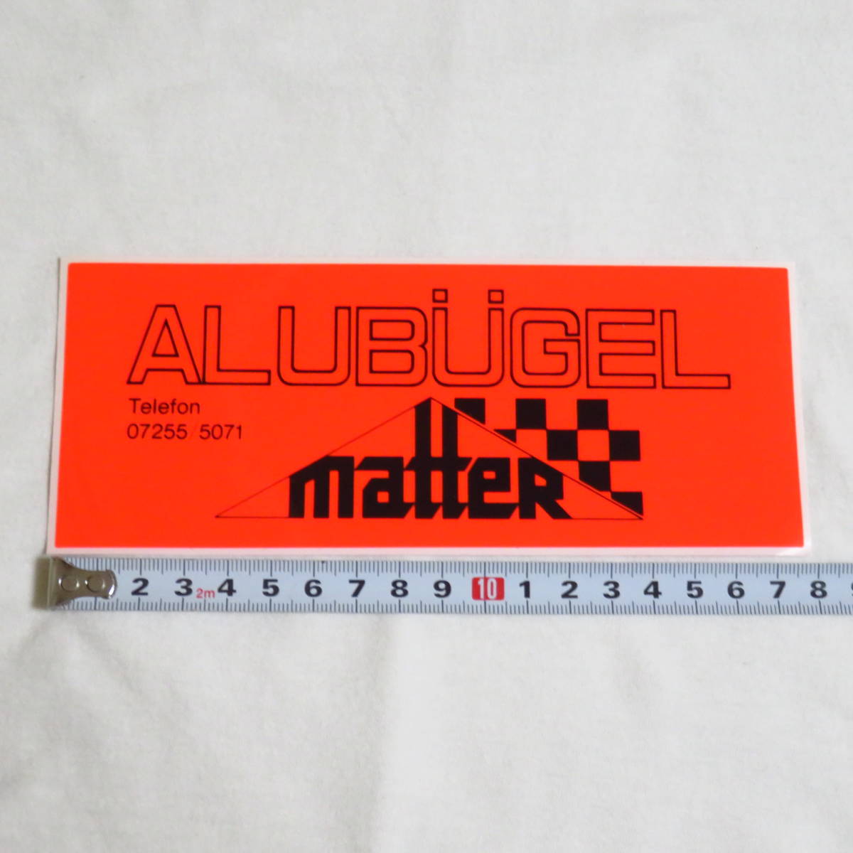 ■MATTER マター ロールケージ ステッカー 蛍光オレンジ レプリカ品2枚セット ポルシェ911 930 964 993 ■_画像3