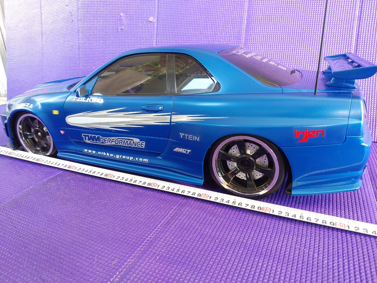 R34 Skyline GT-R Nikko 1/5 radio-controller total length R34 Skyline GT-R Nikko 1/5 radio-controller total length
