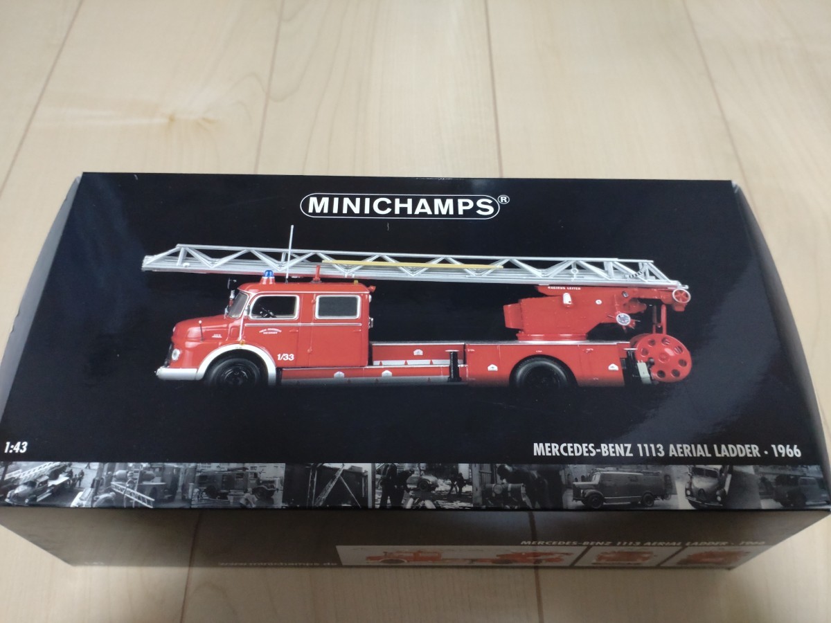  Minichamps ( MINICHAMPS )1/43 Mercedes Benz 1113 ladder fire-engine 1966