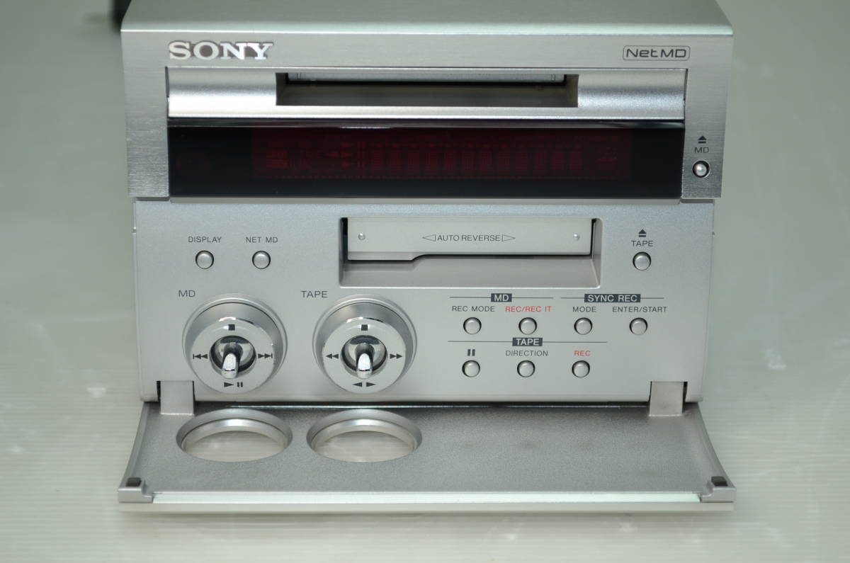 SONY ソニー CMT-SE9 (MDS-SE9 HCD-SE9）SACD・CD・DVD・ MD・カセット リモコン・MD説明書付 CD,MDローディングベルト交換 動作確認_画像6